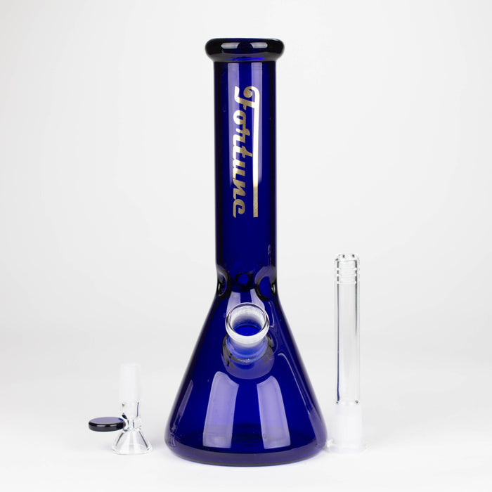 Fortune | 10" 4mm Coloured Glass Bong Assorted Colour