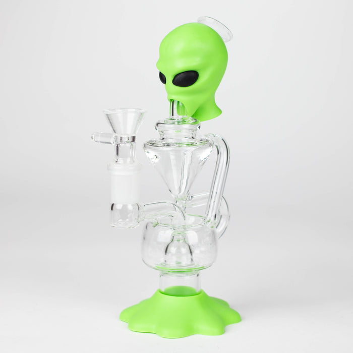 7.7" Alien Functional Glass Water pipe