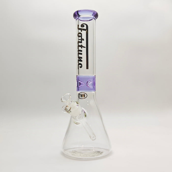 Fortune | 14" 7mm Coloured Accent Bong Assorted Colour