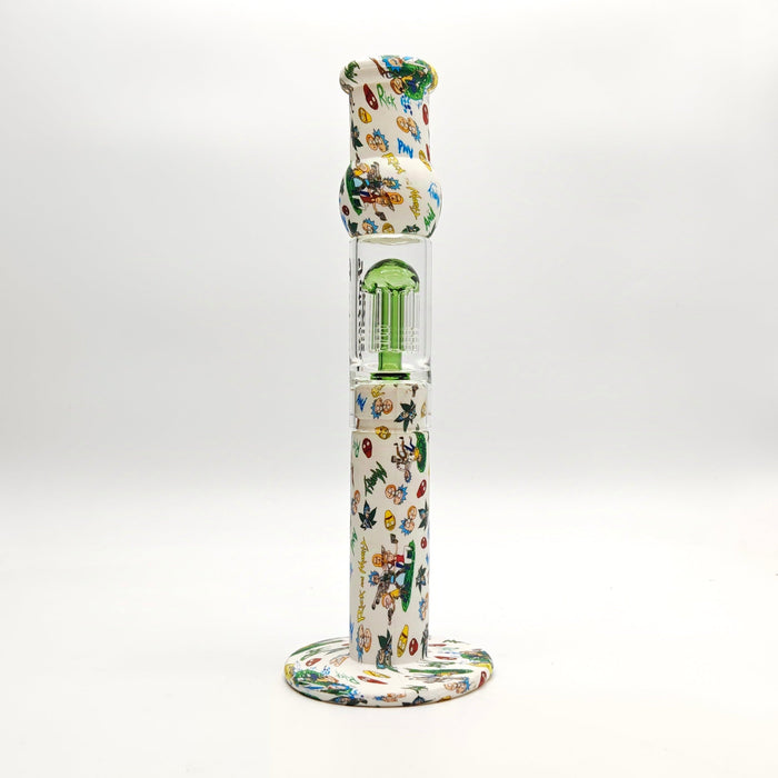 Fortune | 12.5" Silicone Hydrographic Tree Perc Waterpipe