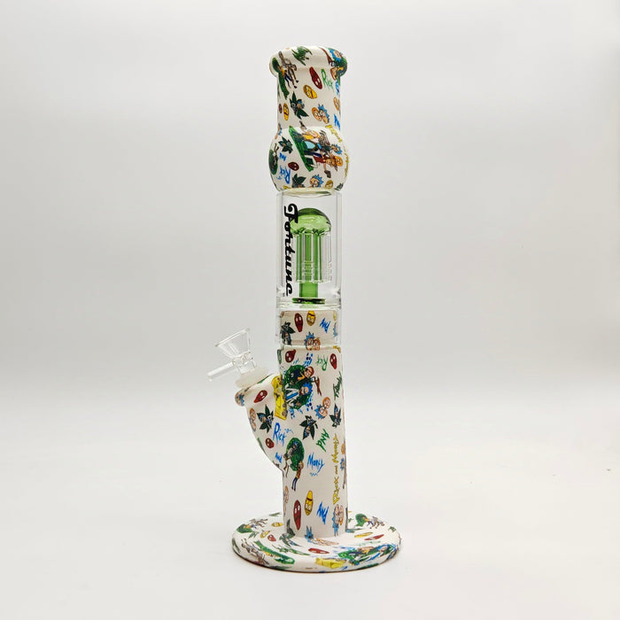 Fortune | 12.5" Silicone Hydrographic Tree Perc Waterpipe