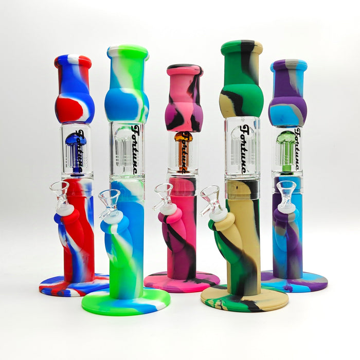 Fortune | 12.5" Silicone Tree Perc Waterpipe