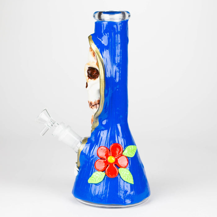 10" Resin 3D artwork Skull glass beaker [DY404]