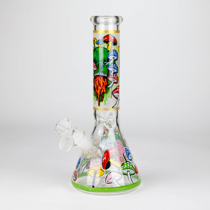 10" Glass Bong With The Nature Design