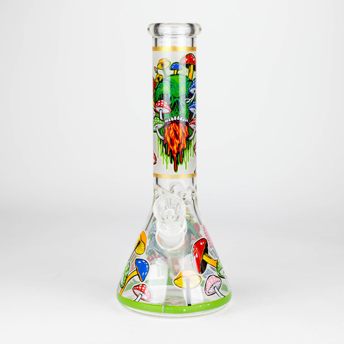 10" Glass Bong With The Nature Design