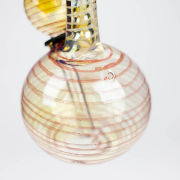 6" changing color glass bong