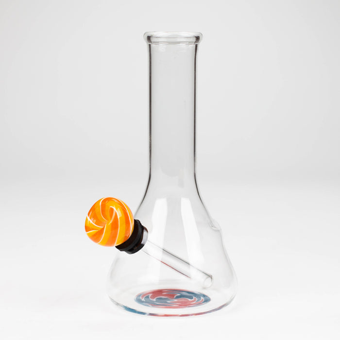 6" beaker glass water bong