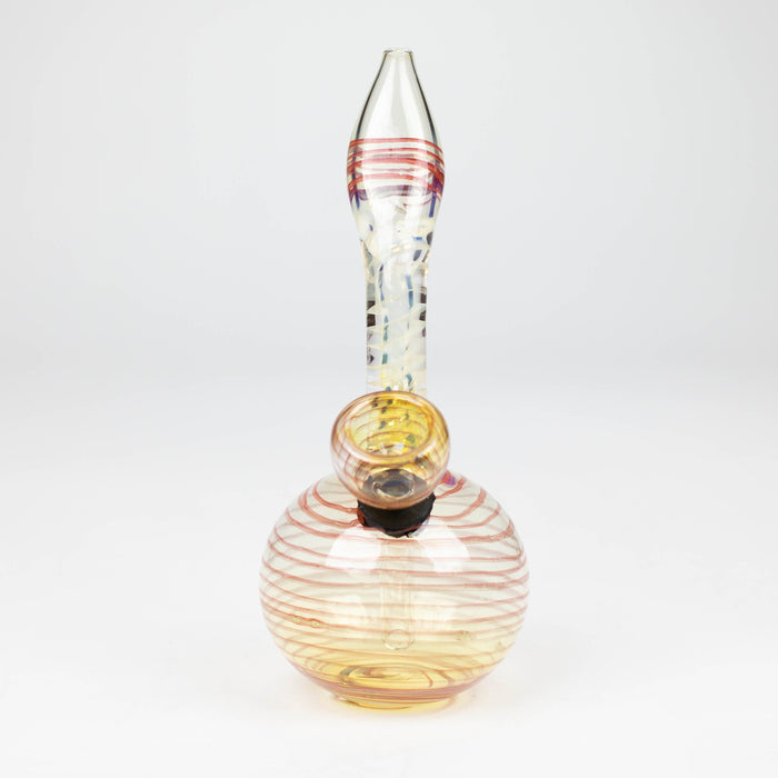 6" changing color glass bong