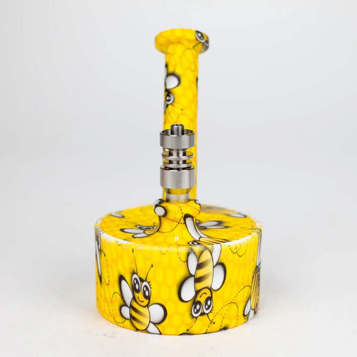 5" Silicone Hydrographic Dab Rig-Assorted