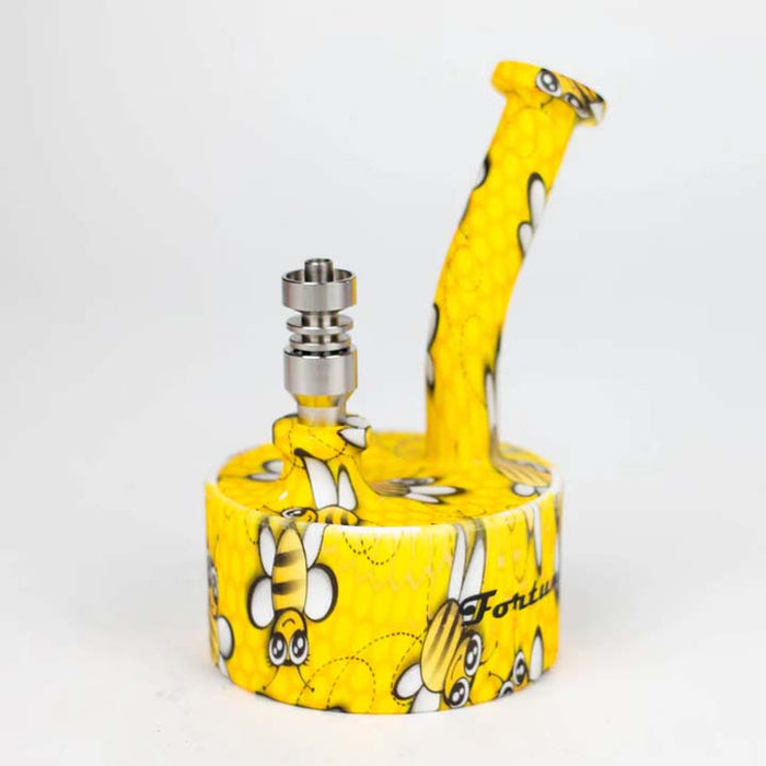 5" Silicone Hydrographic Dab Rig-Assorted