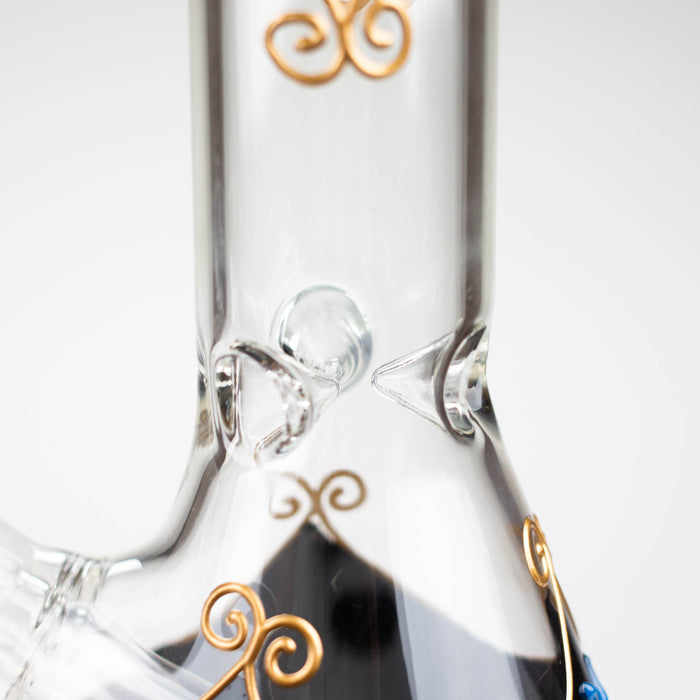 10" 3D Glass Bong With The Sky Design