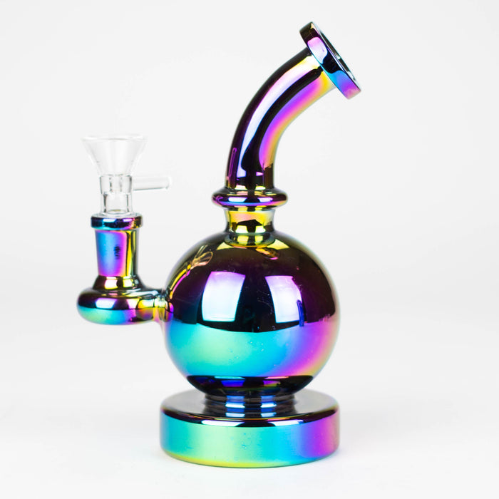 7" Solid Color Electroplate Glass Bong