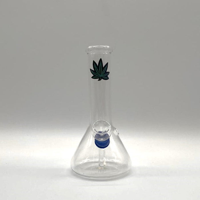 Stamped Glass Water Pipe 6" - Assorted Designs