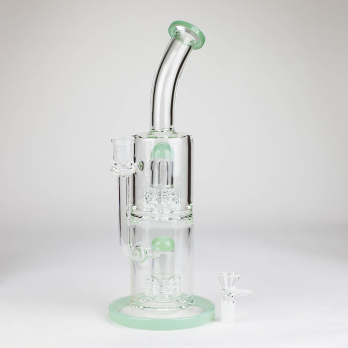 12″ Bent neck Glass Bong [C1539]