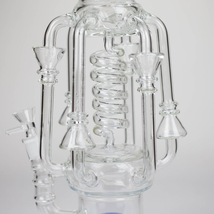 19" Coil Glass water recycler bong [C1576]