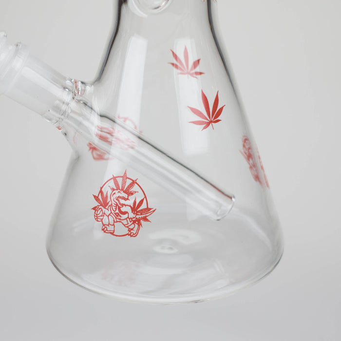 12" TR beaker glass bong