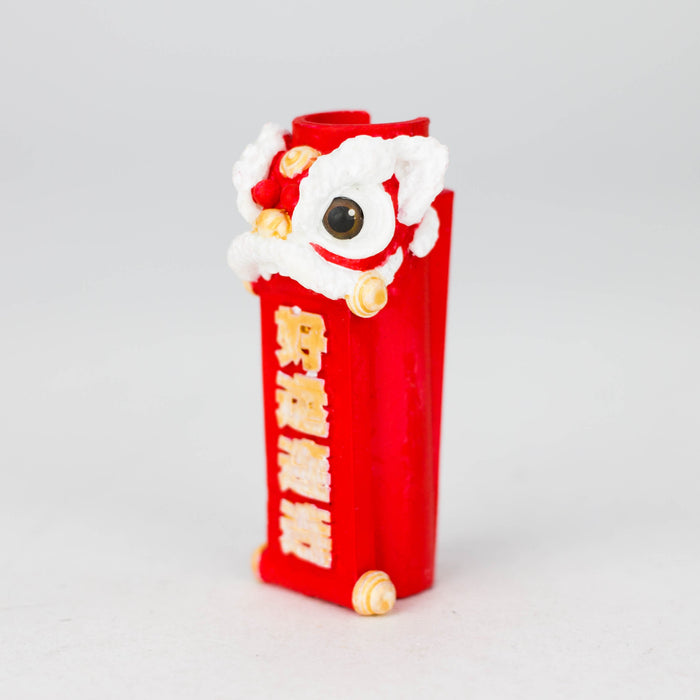 Lion Dance 3D Lighter Case for Mini Clipper Lighter