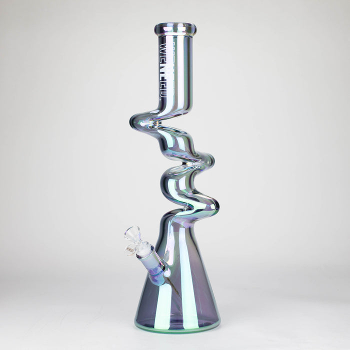 WENEED | 17.5" Iridescent Ripple Glass Bong