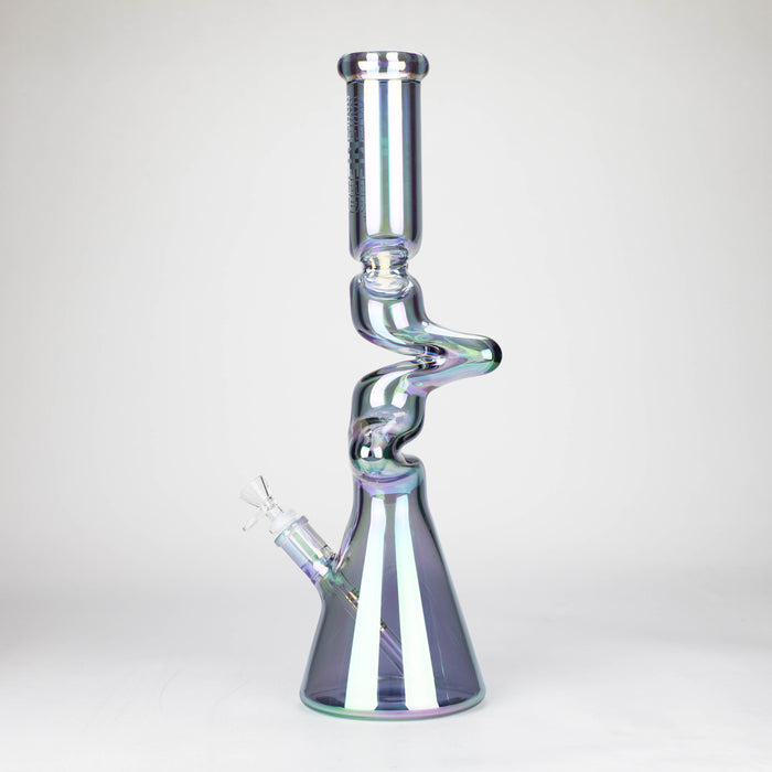 WENEED | 17.5" Iridescent Ripple Glass Bong