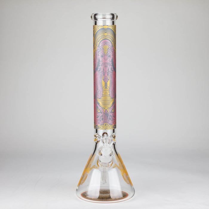 16" 7mm Artistic Design Beaker