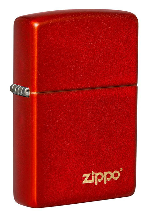 Zippo 49475ZL Metallic Red Matte Zippo Logo