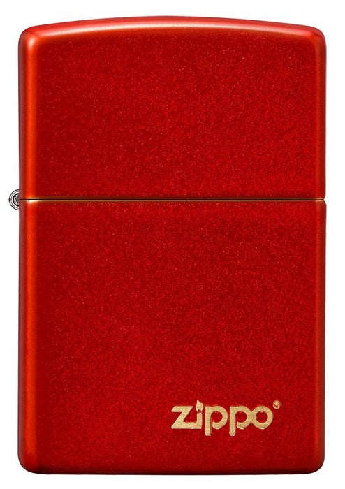 Zippo 49475ZL Metallic Red Matte Zippo Logo