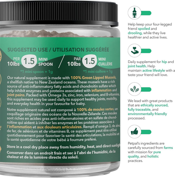 PetPal | New Zealand Green Mussel Powder for Dogs