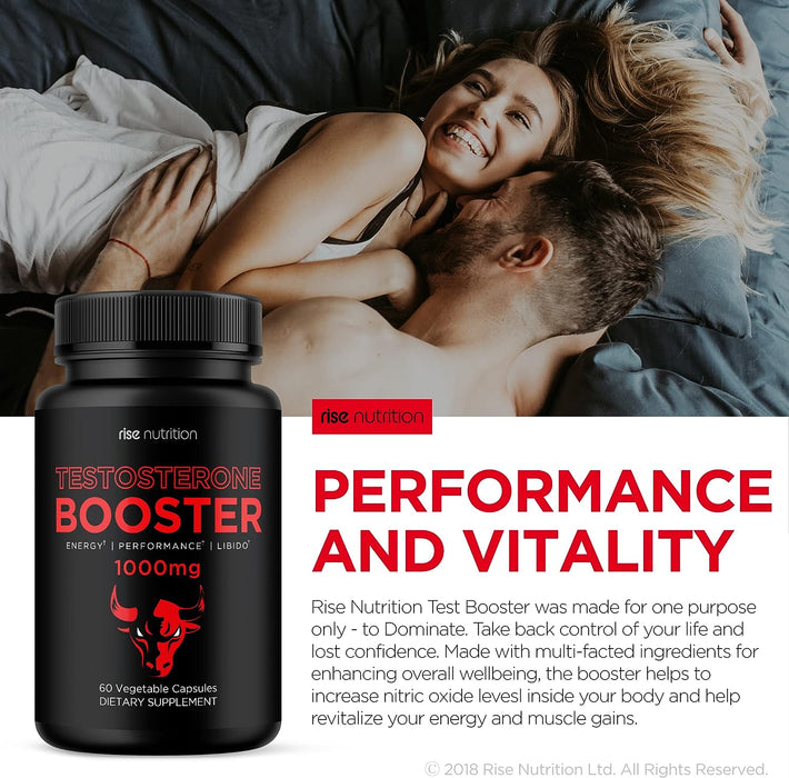 rise nutrition | Testosterone Booster with Maca & Tribulus