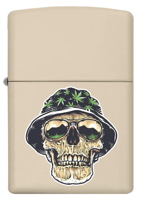 Zippo 58406 Leaf Cannabis Skull