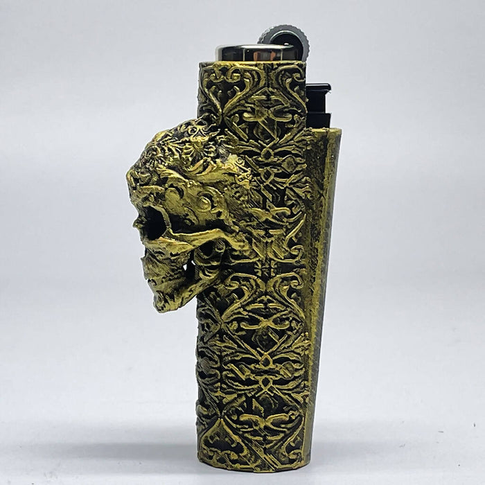 Unique Skull Case Cover for Mini Clipper Lighter