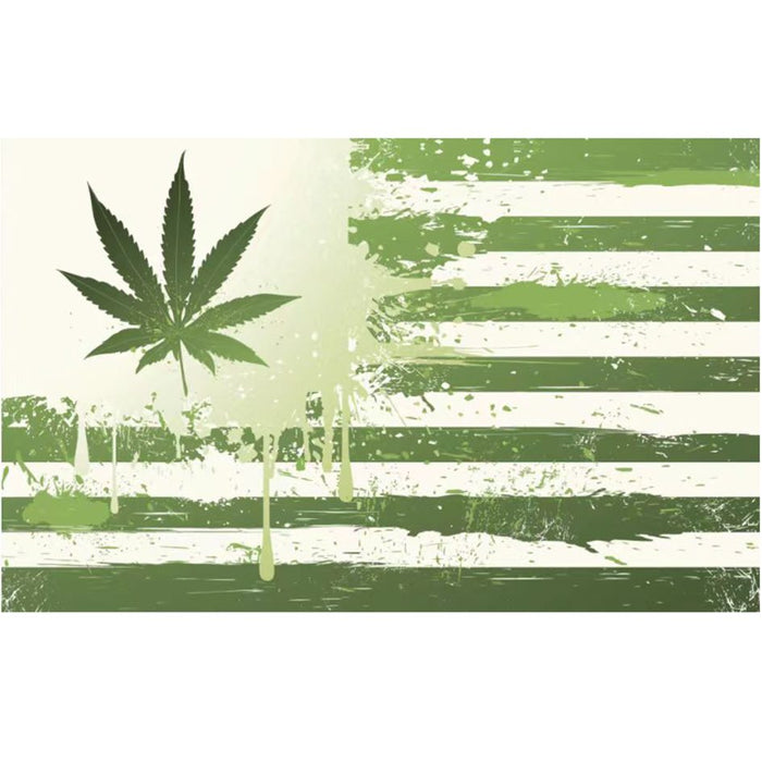 Digital Printed Marijuana Flag