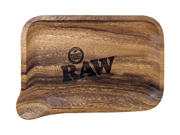 RAW | Wooden Spout Rolling Tray