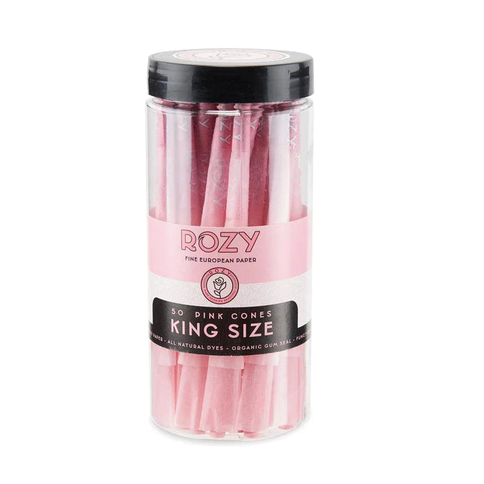 Rozy | Pink King Size Pre-Rolled Cones – 50ct Pack