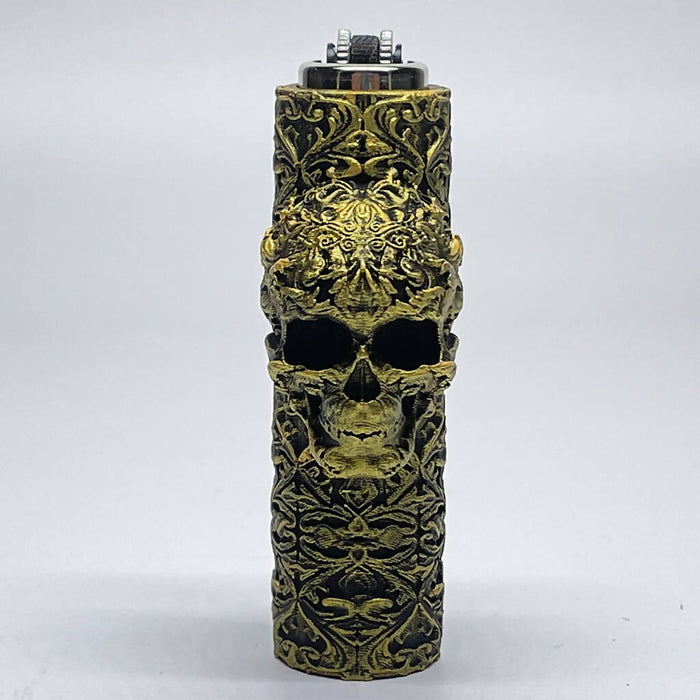 Unique Skull Case Cover for Mini Clipper Lighter