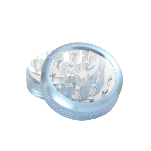 SharpStone® | CLEAR TOP 2 PIECE HERB GRINDER - 2.2" [ GRI906 ]