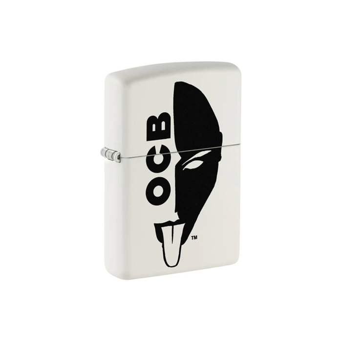 Zippo 214-109225 OCB Reg White Matte Half Face