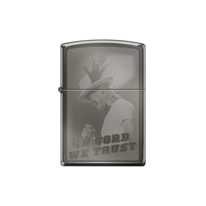 Zippo 150-106137 In Gord We Trust Black Ice