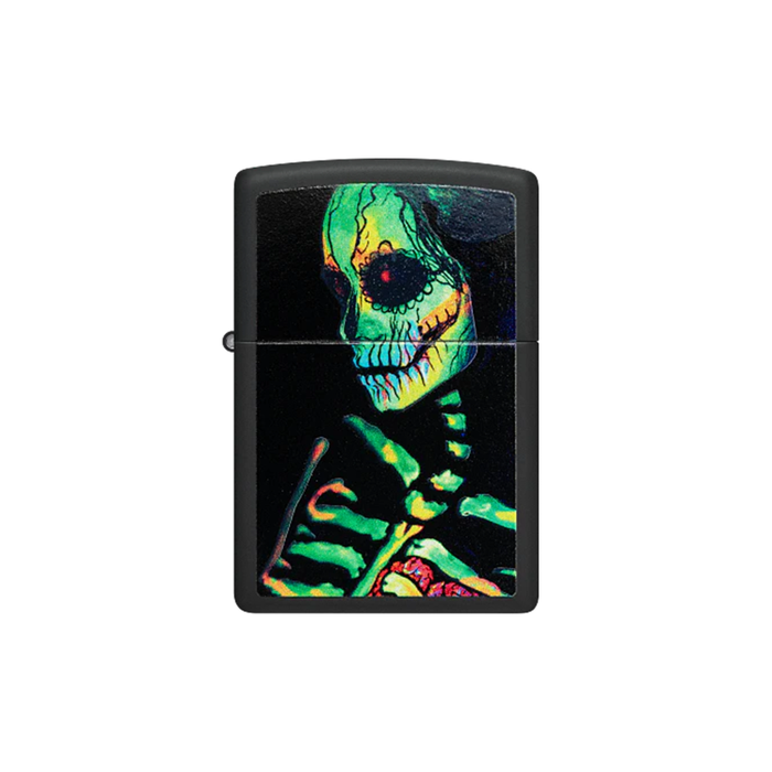 Zippo 48761 Glowing Skull Sugar Skeleton Design