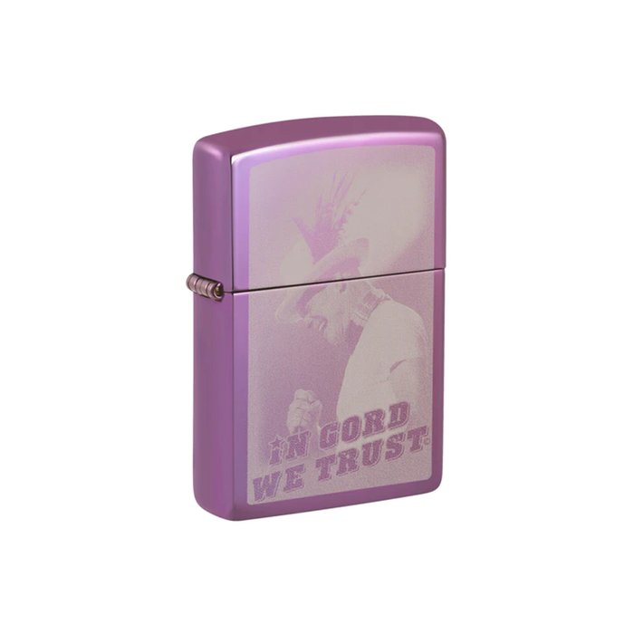 Zippo 24747 -106142 In Gord We Trust Purple