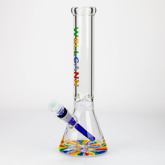 WellCann - 14" 7 mm Thick beaker bong with thick decal base