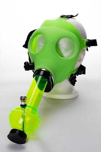 attached to gas mask bong
