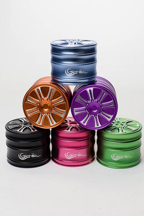 Genie 8 spokes rims aluminum grinder - bongoutlet.com