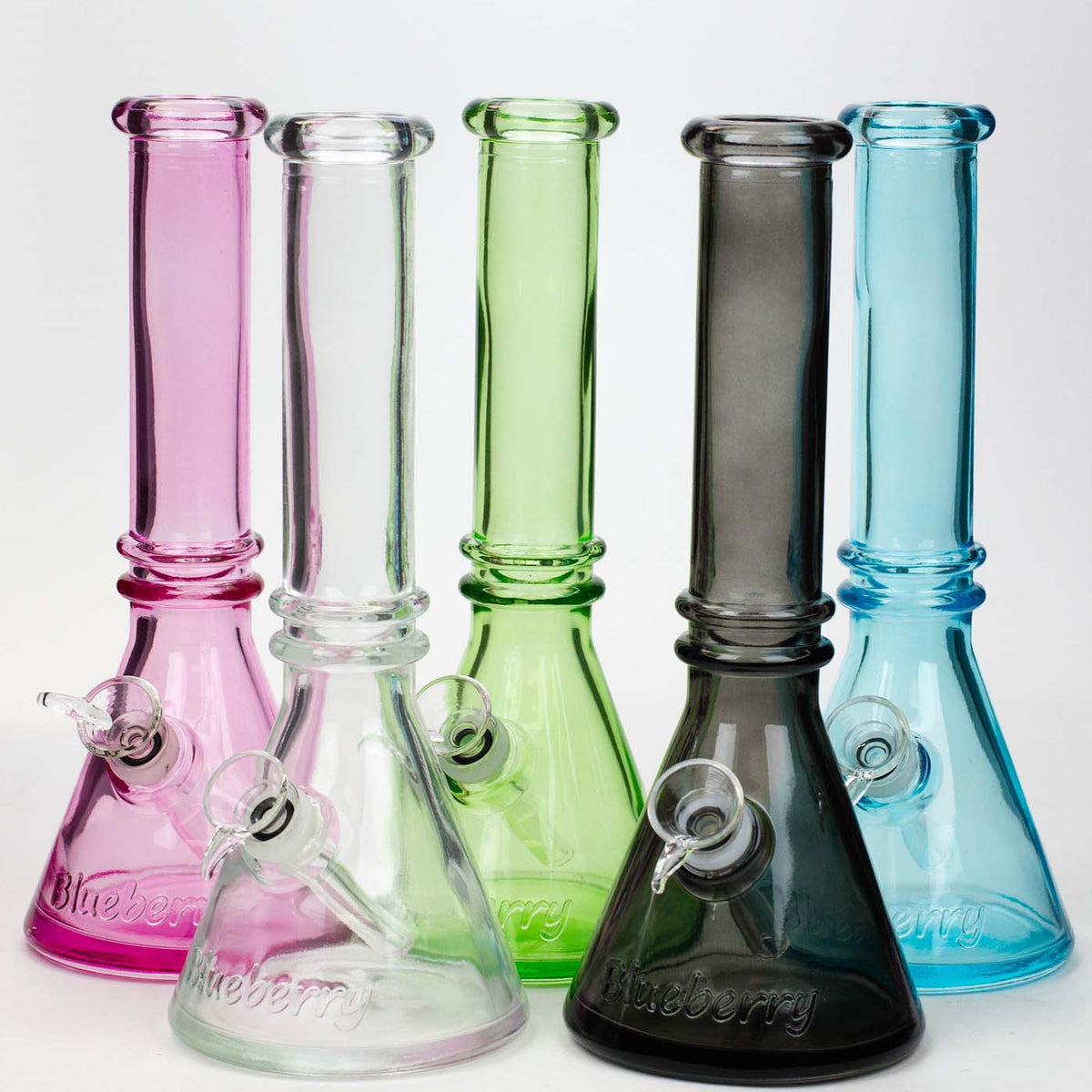 12 Blueberry colored soft glass water bong — Bong Outlet.Com