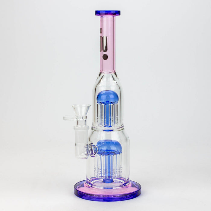 Glass Hookah Rig/Bubbler For Smoking Bong 8.5 Inch Height And Two