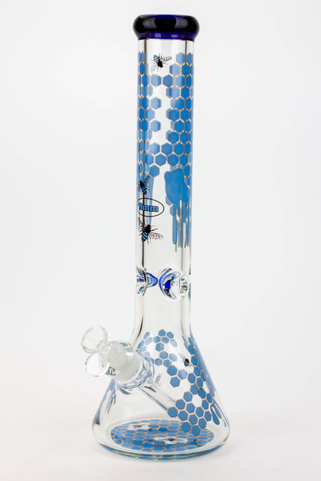 16" SOUL glass BEE / 9 mm / beaker glass bong  [S2076]