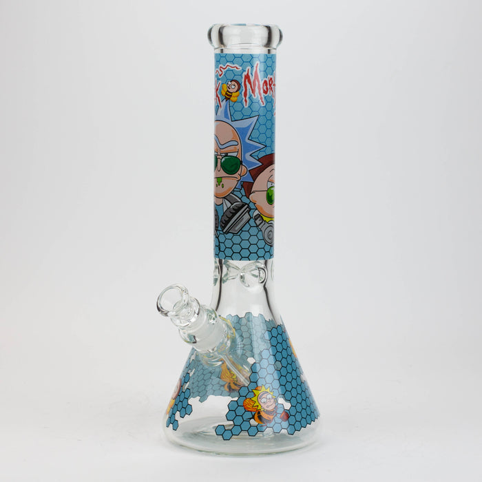 14" RM decal 7 mm glass water bong