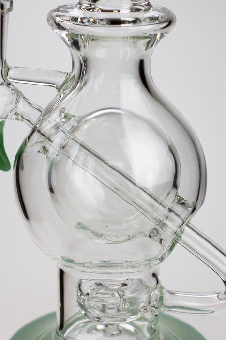 9.5" SOUL Glass 2-in-1 double glass sphere recycler