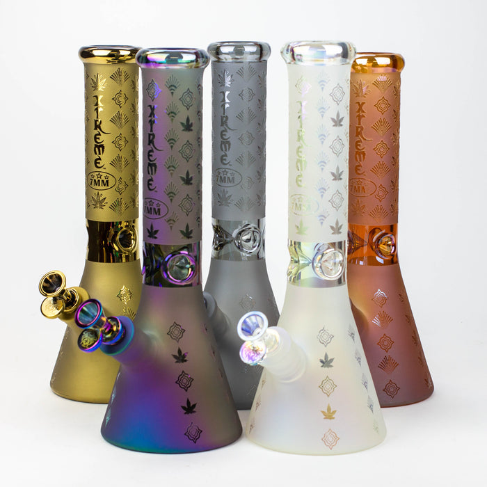 Special Electroplated Beaker Pipes Hookah 7mm Thick Sandblast
