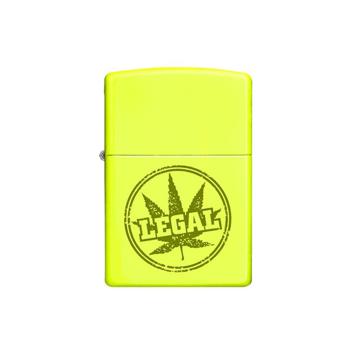 Zippo 28887 Legal Stamp Brushed Yellow